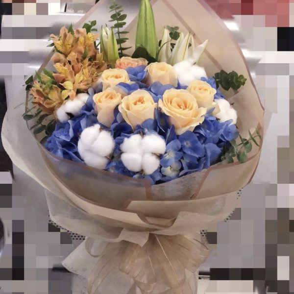 繡球玫瑰花束